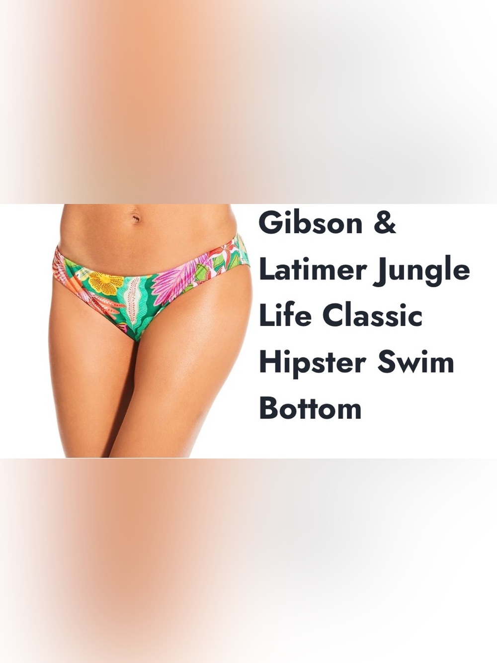 Gibson & Latimer Jungle Life Classic Hipster Swim Bottom Vaca Vibes
